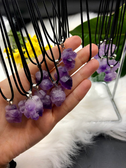Amethyst cluster Pendant