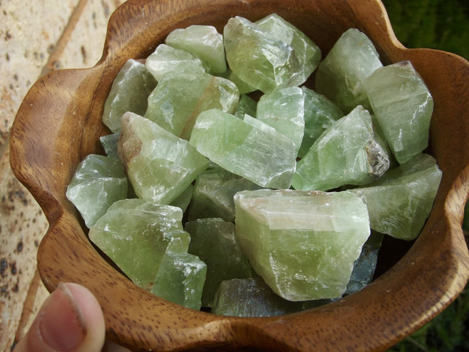 Green Calcite Chunk