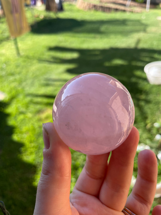 Rose Quartz Sphere – Love, Compassion & Emotional Healing