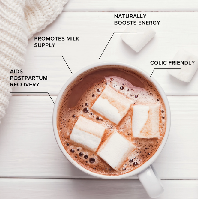 Lactation hot chocolate