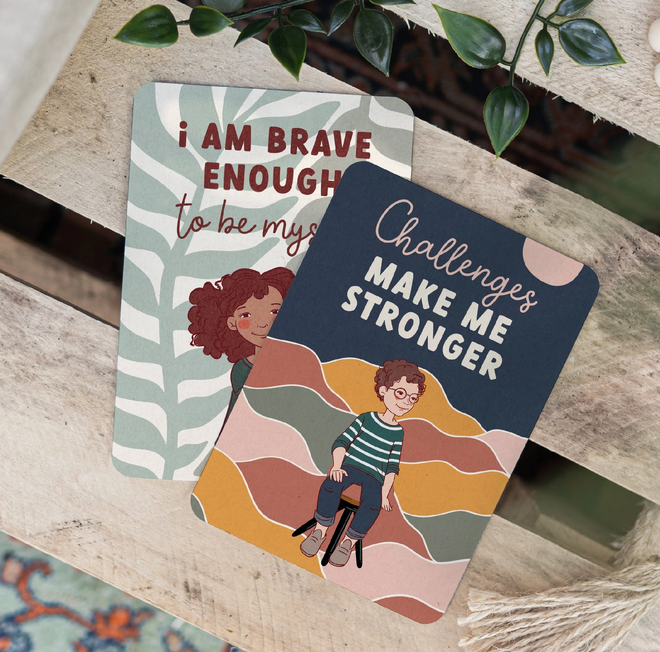 Anxiety cards for kids