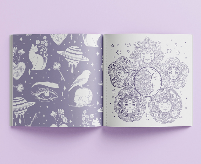 Celestial Dance colouring book