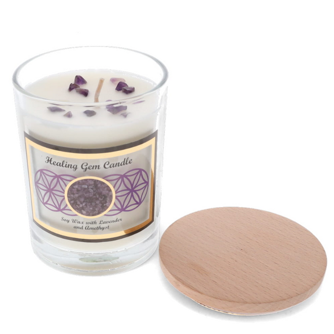 amethyst soy wax candle