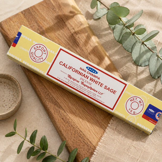 Satya Nag Champa Californian White Sage Incense 15g
