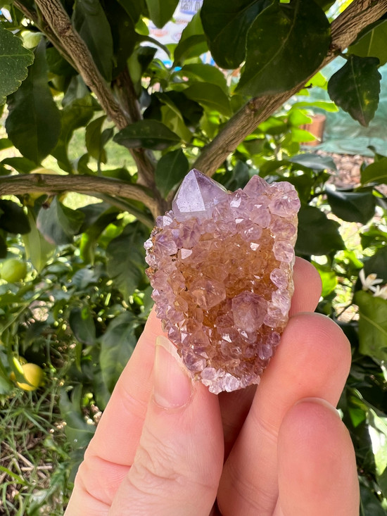 Spirit Quartz clusters, a sparkling crystal for harmony, spiritual growth and uplifted energy. Beautiful for meditation, display and sacred spaces.