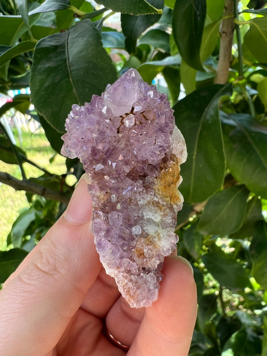 Spirit Quartz clusters, a sparkling crystal for harmony, spiritual growth and uplifted energy. Beautiful for meditation, display and sacred spaces.