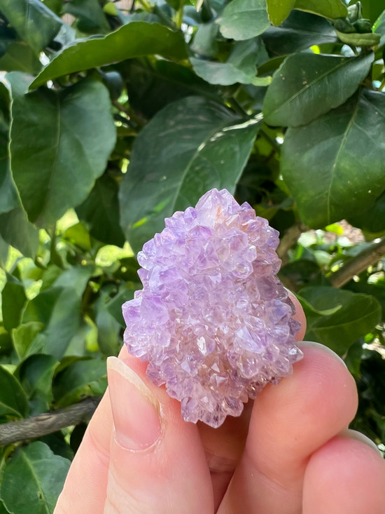 Spirit Quartz clusters, a sparkling crystal for harmony, spiritual growth and uplifted energy. Beautiful for meditation, display and sacred spaces.
