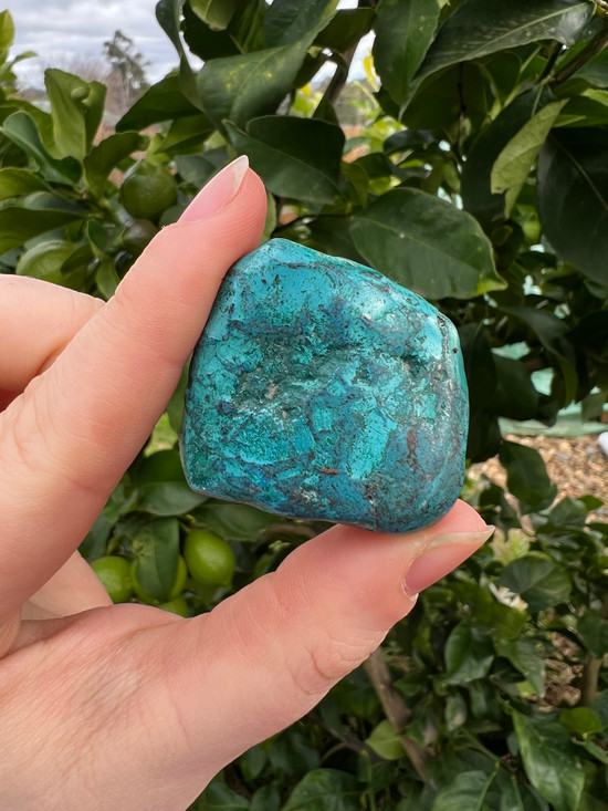 XL hand-cut Shattuckite tumbled stones, known for supporting truth, intuition and clear communication.