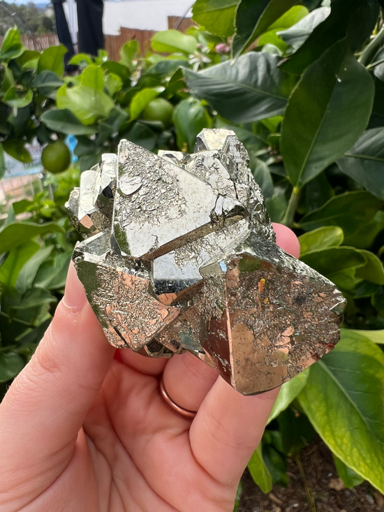 Octaherdral Pyrite cluster – Abundance, Protection