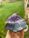 Amethyst with Agate Cluster No.1 – Protection, Calm & Natural Beauty
