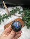 Labradorite Flashy Sphere for protection, intuition, and transformation. A beautiful polished crystal with striking natural flash.