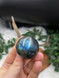 Labradorite Flashy Sphere for protection, intuition, and transformation. A beautiful polished crystal with striking natural flash.