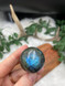 Labradorite Flashy Sphere for protection, intuition, and transformation. A beautiful polished crystal with striking natural flash.