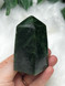 Nephrite Jade Obelisk for love, emotional balance and abundance. A heart chakra crystal tower for calm, harmony, good fortune and sacred spaces.