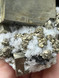 A Grade Pyrite on Quartz with Galena collector specimen for abundance, protection, grounding and clarity. A striking natural mineral display piece.