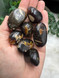 Sumatran Amber Tumbled Stone with deep golden brown tones. Fossilised tree resin for grounding, protection, stability, positive energy and creative self-expression.