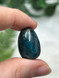 A-Grade Blue Apatite Hand Cut Tumbled Stone with vibrant blue tones. A crystal for clarity, motivation, focus, communication, intuition and inspired action.