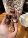 Aragonite Tumbled Stone with warm earthy banding. A grounding crystal for patience, emotional balance, stress support, focus, stability and Earth connection.