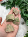 Natural Raw Unakite Chunk featuring beautiful green and pink tones. A crystal of renewal, emotional healing, balance and personal growth. Perfect for meditation and crystal collections.