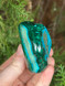 Polished Malachite and Chrysocolla freeform