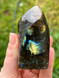 Labradorite Flame for protection, intuition and transformation. A magical crystal piece to support energetic shielding, inner wisdom and spiritual connection.