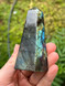 Labradorite Obelisk for protection, intuition and transformation. A beautiful crystal tower to support energetic shielding, inner wisdom and spiritual connection.Labradorite Obelisk for protection, intuition and transformation. A beautiful crystal tower to support energetic shielding, inner wisdom and spiritual connection.