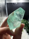 Discover a unique green Fluorite freeform with beautiful natural inclusions. A striking collector’s crystal associated with clarity, focus and balance.