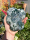 Moss Agate "flow" Carved Bowl no.2