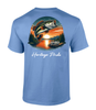 Heritage Pride Mens Lake Dock Bass Fishing Short Sleeve T-Shirt