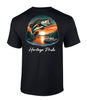Heritage Pride Mens Lake Dock Bass Fishing Short Sleeve T-Shirt