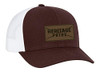 Leather Patch Trucker Snapback Hat