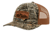 Mountain Range Leather Patch Trucker