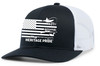 Heritage Pride Hunting and Fishing Outdoors American Flag Mens Embroidered Mesh Back Trucker Hat