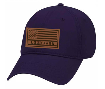 Louisiana College Football Leather Patch Dad Hat