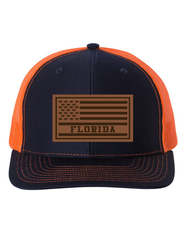 Florida College Football Leather Patch Trucker, Florida