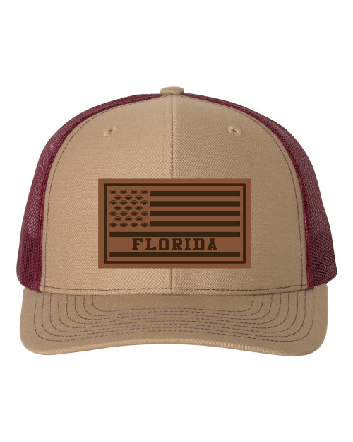 Florida College Football Leather Patch Trucker, Florida State