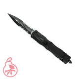 Dirac Delta Double Edge Black Partial Serrated