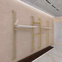 Coppia Reggimensola Shelf  Oro