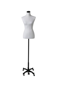 Il numero 1 del risparmio-BUSTO SARTORIALE TREPPIEDI CON DECORO DORATO  COLORE NERO 31 X H165 CM