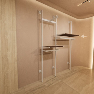 Coppia reggimensola Shelf / Partenope bianca