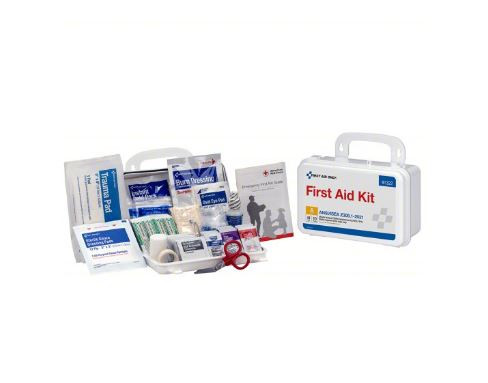 FIRST AID ONLY Fist Aid Kit: Gen Purpose/Industrial/Workplace, 10 People Served per Kit, Plastic