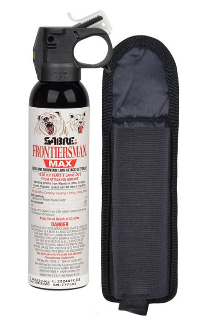 9.2OZ BEAR & MOUNTAIN LION SPRAY WITH BELT HOLSTER CASE OF 12