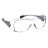 CONDOR Safety Glasses: Clear Lens Color, Frameless, Anti-Fog/Scratch-Resistant, Dielectric