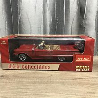 SUNSTAR USA COLLECTIBLES 1960 RED THUNDERBIRD HARD TOP 1:18 DIECAST