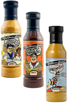 Torchbearer Fruity Tangy Spicy BBQ Sauces Gift Pack, 3/12oz.