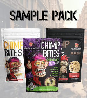 Apocalyptic Queen #521 Chimp Bites - Raw Cookie Bites 3 Pack - Sampler  - Apocalyptic Queen #521