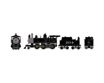 Athearn #87310 Old Time 2-6-0 Mogul w/DCC & Sound,ATSF#204