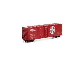 Athearn 88196 HO 50ft High Cube Double Plug Door Box Car Santa Fe #151718