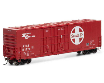 Athearn 88198 HO 50ft High Cube Double Plug Door Box Car Santa Fe #151775