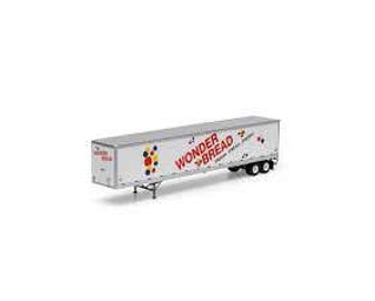 Athearn #72818 HO RTR 53' Wabash Plate Trailer,Wonder Bread#97860